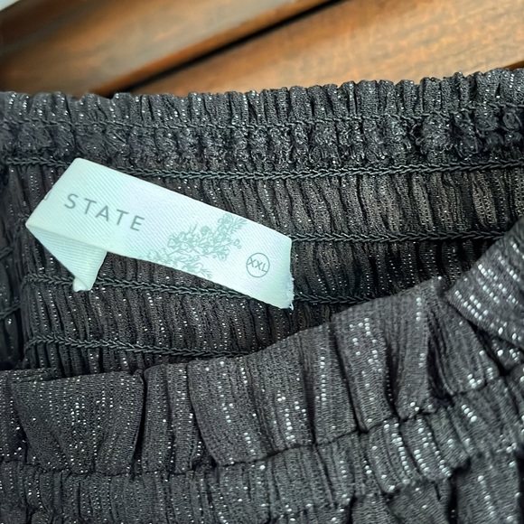 Altar’d State Shiny Black Dress - Picture 3 of 5